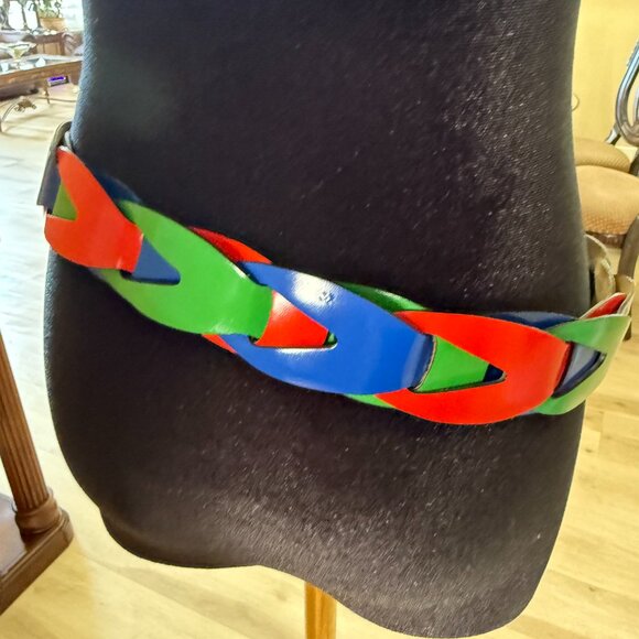 VINTAGE MOSCHINO LEATHER BELT SIZE XS/S main image 7